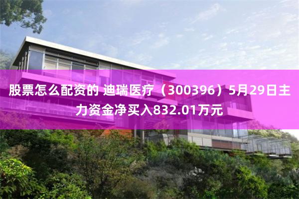 股票怎么配资的 迪瑞医疗（300396）5月29日主力资金净买入832.01万元