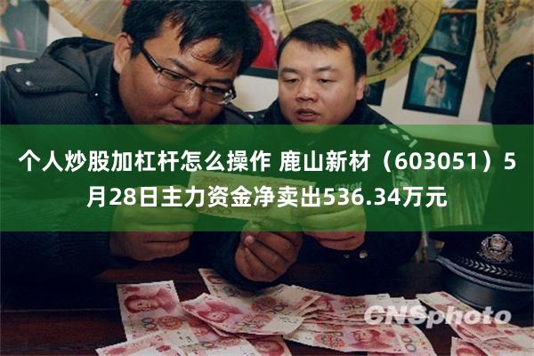 个人炒股加杠杆怎么操作 鹿山新材（603051）5月28日主力资金净卖出536.34万元