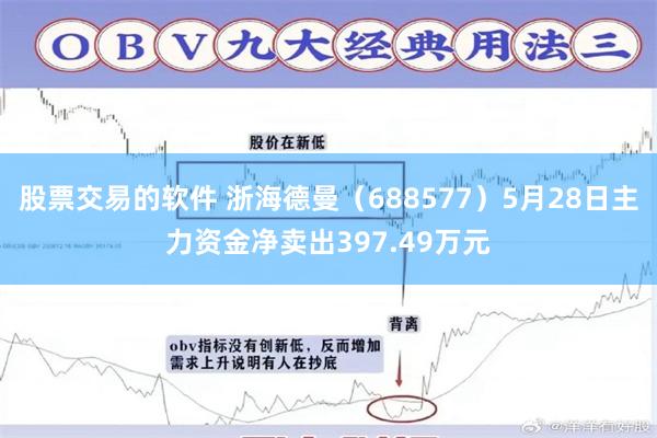 股票交易的软件 浙海德曼（688577）5月28日主力资金净卖出397.49万元