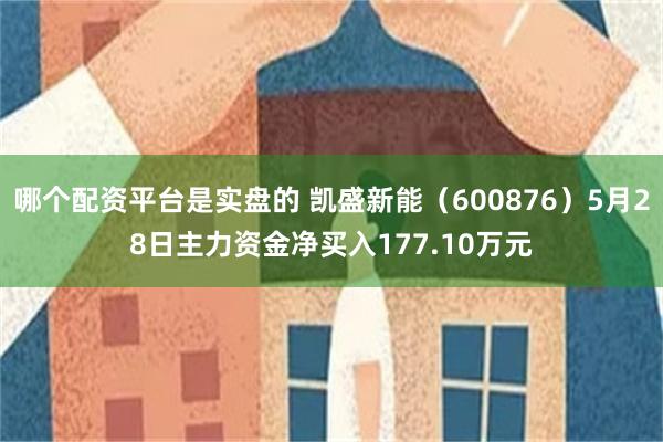 哪个配资平台是实盘的 凯盛新能（600876）5月28日主力资金净买入177.10万元