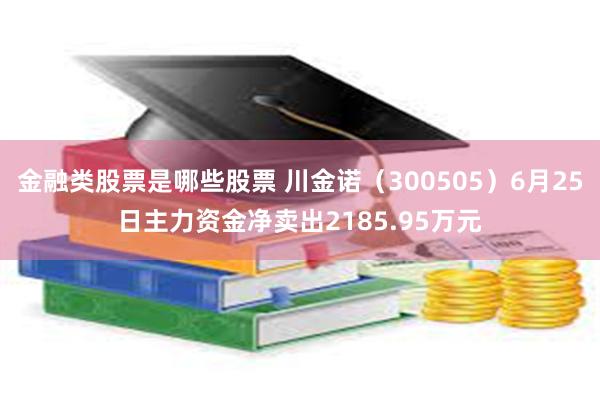 金融类股票是哪些股票 川金诺（300505）6月25日主力资金净卖出2185.95万元