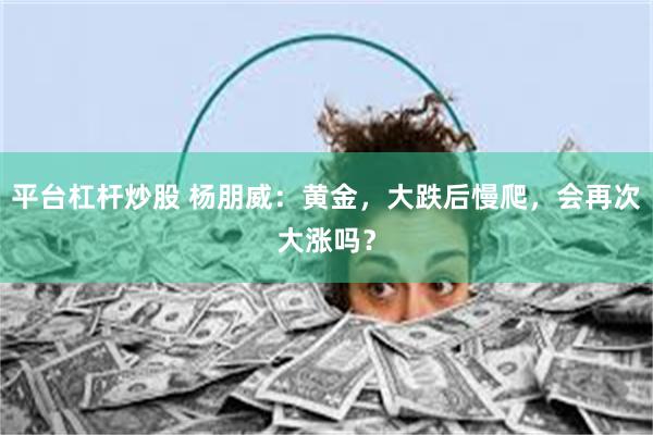 平台杠杆炒股 杨朋威：黄金，大跌后慢爬，会再次大涨吗？