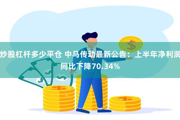 炒股杠杆多少平仓 中马传动最新公告：上半年净利润同比下降70.34%