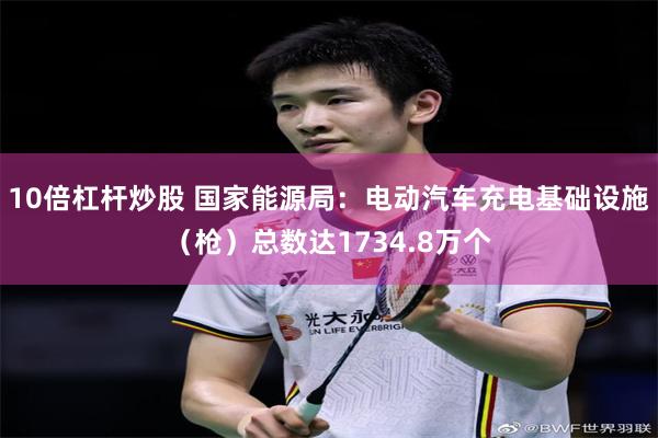 10倍杠杆炒股 国家能源局：电动汽车充电基础设施（枪）总数达1734.8万个