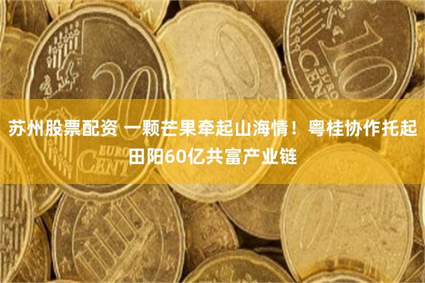 苏州股票配资 一颗芒果牵起山海情！粤桂协作托起田阳60亿共富产业链