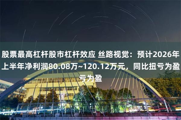 股票最高杠杆股市杠杆效应 丝路视觉:预计2026年上半年净利润80.08万~120.12万元,同比扭亏为盈