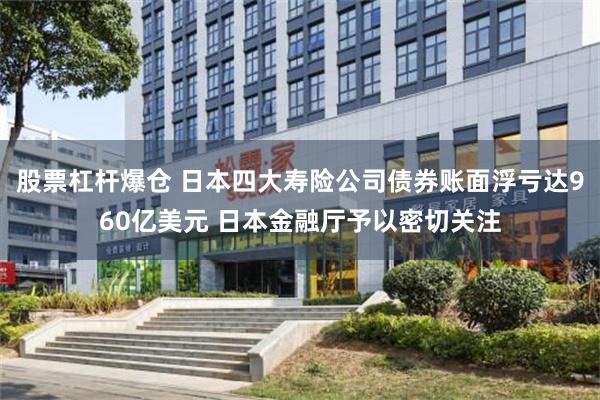 股票杠杆爆仓 日本四大寿险公司债券账面浮亏达960亿美元 日本金融厅予以密切关注