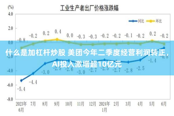 什么是加杠杆炒股 美团今年二季度经营利润转正，AI投入激增超10亿元