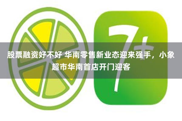 股票融资好不好 华南零售新业态迎来强手，小象超市华南首店开门迎客