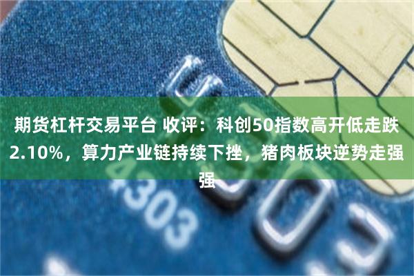 期货杠杆交易平台 收评：科创50指数高开低走跌2.10%，算力产业链持续下挫，猪肉板块逆势走强